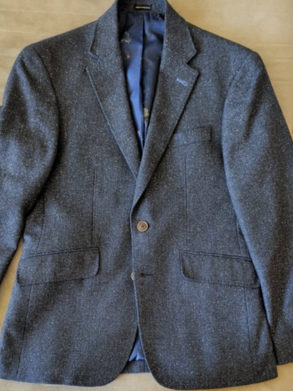 Joseph Abboud Blue Textured Blazer 36S